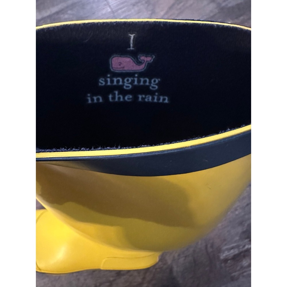 Vineyard vines rain rubber boots size 7 EUC - Picture 7 of 8